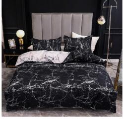 Luofanfei Set husa pilota 240, A , 260, cm din bumbac 100, %, marmura neagra, cu fermoar + 2 fete perna 65, A , 65, cm (b0c7h3bl94) Lenjerie de pat