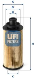 UFI Olejový filter UFI 25.127. 00 (25.127.00)