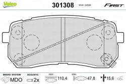 VALEO set placute frana, frana disc VALEO ESSENTIAL 301308 (301308)