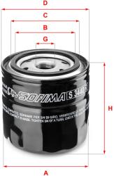 SOFIMA Filtru ulei SOFIMA S 3440 R (S 3440 R) - fixbox