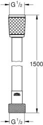 Grohe Relexaflex furtun de duș 150 cm crom 45973001 (45973001)