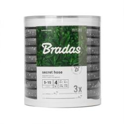 Bradas Secret Hose Szürke Locsolókészlet - 5-15m, 4 az 1-ben Szórófejjel