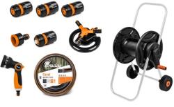 Bradas Black Line Tömlőkocsi szett - 20m 1/2" tömlővel