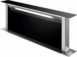 De Dietrich pultba süllyesz. páraelszívó 86 cm, inox/fekete üveg (DHD7961B)