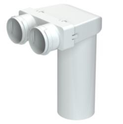  Mennyezeti szelepfogadó 2x75mm (Blaufast 0810125 RPZ 125/75x2) - szellozesaruhaz