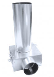  horganyzott acél szelepfogadó 125/1x75mm