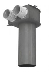  Mennyezeti szelepfogadó 2x75mm (Blaufast 0811125 / RPZ 125/75x2 M) - szellozesaruhaz