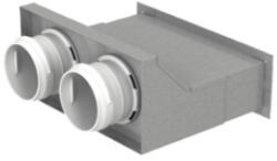  Fali vagy mennyezeti légrácsfogadó 2x75mm (Blaufast 0832200x55 / RPW 200x55/75x2 M) - szellozesaruhaz