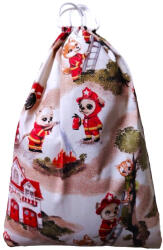  Ovis Tornazsák cuki Tűzoltó állatok mintával - 30x40 cm