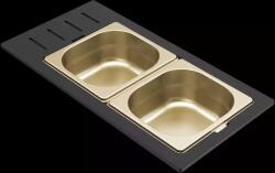 ELLECI ELLECI- Tároló edény háromrészes gourmet 433 arany HPL kerettel (KD012065GD) - ellecimarkabolt