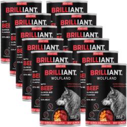  BRILLIANT WOLFLAND MARHA SÜTŐTÖKKEL ÉS QUINOÁVAL(BEEF PUMPKIN AND QUINOA) 12x400G