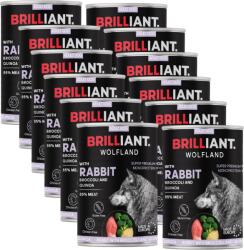  BRILLIANT WOLFLAND NYÚL BROKKOLIVAL ÉS QUINOÁVAL(RABBIT BROCCOLI AND QUINOA) 12x400G