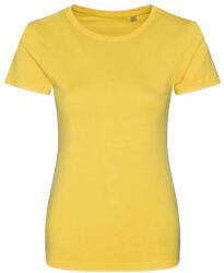 Ecologie EA001F kereknyakú organikus női pamut póló Ecologie, Sun Yellow-L (ea001fsye-l)