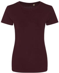 Ecologie EA001F kereknyakú organikus női pamut póló Ecologie, Burgundy-XL (ea001fbu-xl)