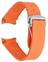 Curea silicon portocalie capăt curbat 22mm pentru Omega Seamaster