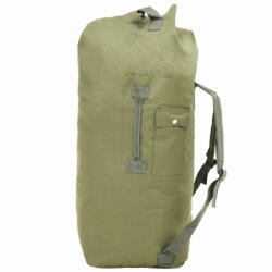 VidaXL Rucsac în stil militar, 85 L, verde măsliniu (91385)
