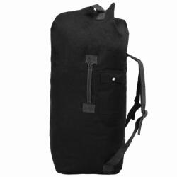 VidaXL Rucsac în stil militar, 85 L, negru (91387)