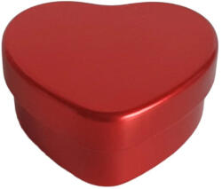 Szív formájú tégely - piros, 50 ml