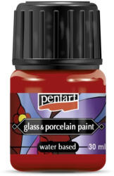  Üveg és porcelánfesték, kerámiapor színező - piros