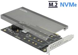 Delock PCI Express x16 kártya - 4 x belső NVMe M. 2 M-kulcsok (89044)