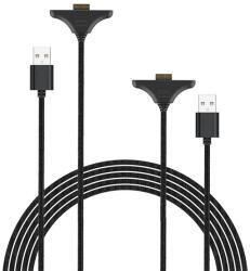 IPEGA Cablu de încărcare 2pcs (USB - Joy-Con controller, 300cm) BLACK Nintendo Switch 2 (PG-SW2119A)