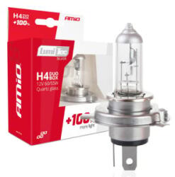 AMiO Halogén Izzók H4 12V 60/55W LumiTec SILVER +100% DUO (0501402) (0501402)
