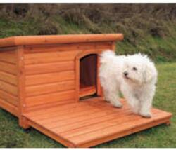 TRIXIE Kutyaház Lapostetős M-L 104x72x68 cm Szürke