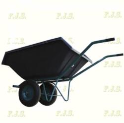  Talicska műanyag puttonnyal 300L dupla kerékkel (kétkerekű)