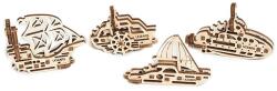 Ugears Mini stresszlevezető modellek - Hajók (UG70030)