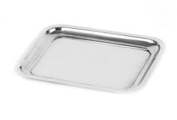 Orion tálalótálca, Négyszögletű, Rozsdamentes acél, 21x16 cm, Ezüst (153489)