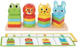 2Kids Toys Wooden Activity Toy Friends interaktív játék fából készült 18 m+ 27 db