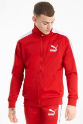 PUMA Puma, Iconic T7 PT cipzáros sportdzseki raglánujjakkal, Piros, Fehér, L (530094-11-L)