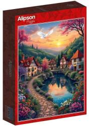 Alipson Puzzle 500 db-os puzzle - The Village by the Lake (50178) (50178)
