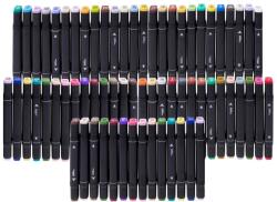  Alkohol marker készlet, 48 db, 2 db fej, többszínű (KX5308_1)