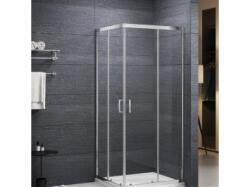 Roltechnik SUNDIS szögletes zuhanykabin KRÓM - Szögletes zuhanykabin kétrészes tolóajtóval, több méretben (N0779)