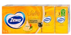 Zewa Softis papírzsebkendő 4 rétegű 10x9 db Soft&Sensitive (7322540926262)