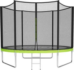  SIDER Trambulin Külső Védőhálóval és Létrával 10 FT-312 cm, Zöld