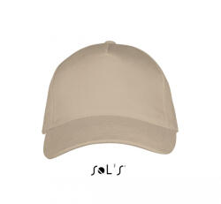 SOL'S Uniszex sapka SOL'S SO00594 Sol'S Long Beach - 5 panel Cap -Egy méret, Beige