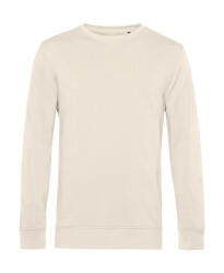 B&C Collection Uniszex hosszú ujjú organikus pulóver B and C Organic Crew Neck French Terry XS, Törtfehér