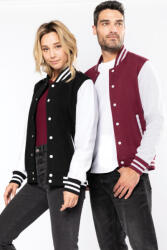 Kariban Uniszex pulóver Kariban KA497 Teddy Fleece Jacket -S, Oxford Grey/Black