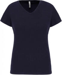Kariban Női póló Kariban KA3015 Rövid Ujjú v-nyakú póló -2XL, Navy