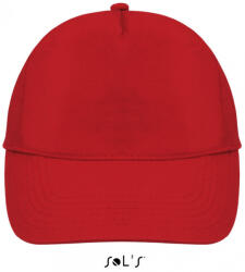 SOL'S Uniszex sapka SOL'S SO88119 Sol'S Buzz - Five panel Cap -Egy méret, Red