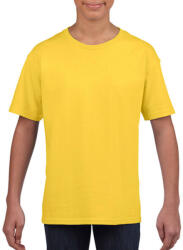 Gildan Gyerek póló Rövid ujjú Gildan Softstyle Youth T-Shirt - S (110/116), Daisy (százszorszép sárga)