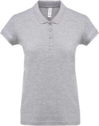 Kariban Női galléros póló Kariban KA255 Ladies’ Short-Sleeved piqué polo Shirt -XS, Oxford Grey