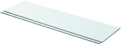 Bútor-market 2 db átlátszó üveg paneles polc 70 x 20 cm