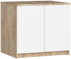 AKORD Star Szekrény Rátét Sonoma Tölgy/Fehér