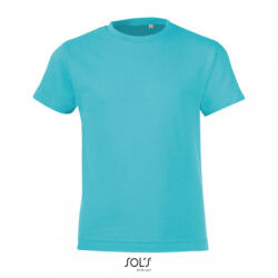 SOL'S Gyerek póló SOL'S SO01183 Sol'S Regent Fit Kids - Round neck T-Shirt -10A, Heather Sky