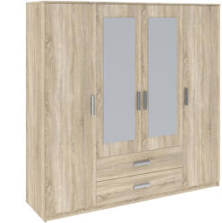 Verdana 4D2S Gardróbszekrény - Fehér