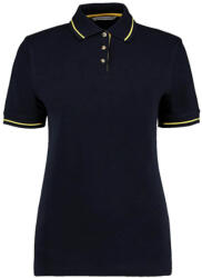 Kustom Kit Női galléros póló rövid ujjú Kustom Kit St. Mellion Polo - 2XL (18), Sötétkék navy/napsárga