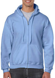 Gildan Férfi Pulóver Kapucnis Hosszú ujjú Gildan Heavy Blend Adult Full Zip Hooded Sweat - L, Karolina kék